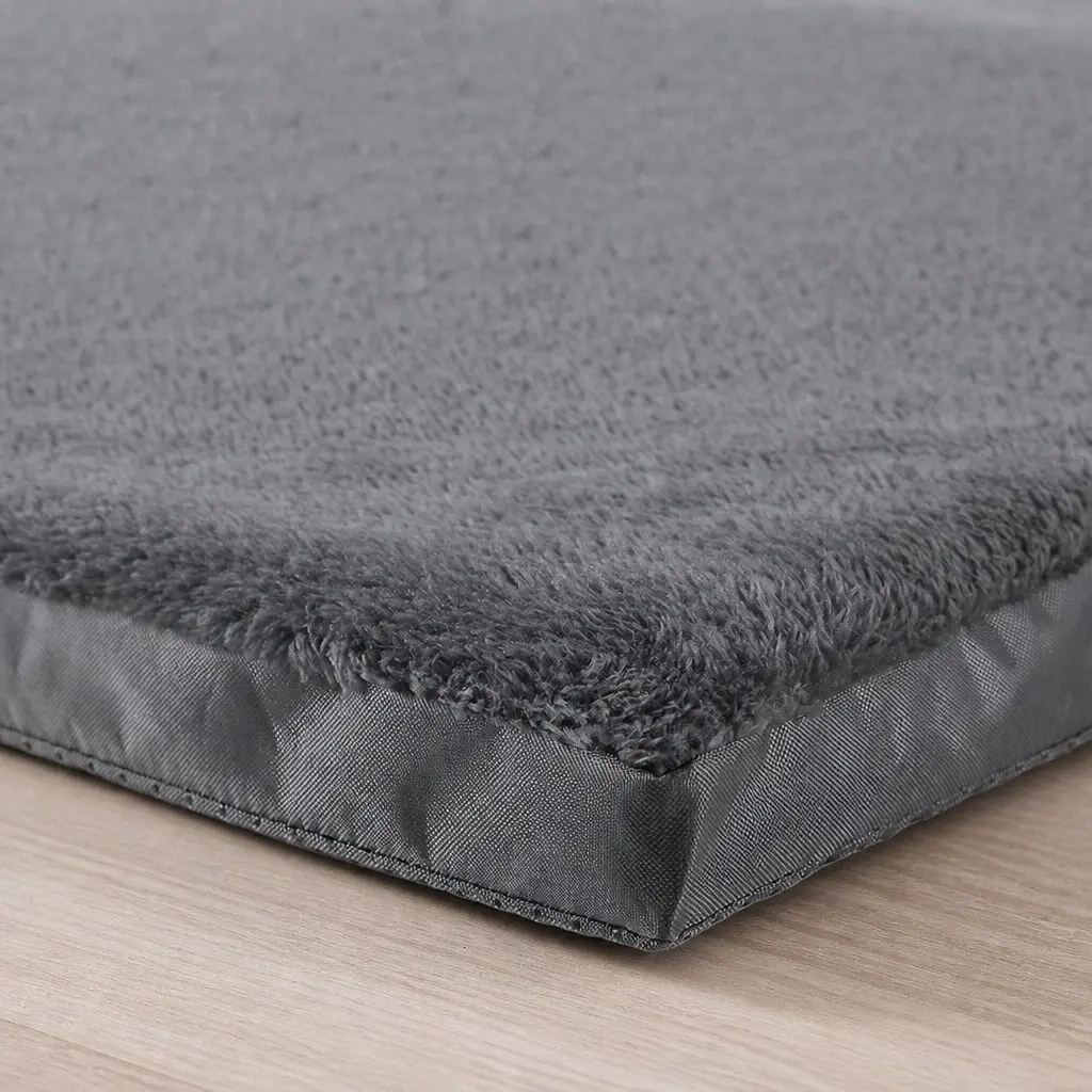 Foldable Pet Bed for Dogs and Puppies Large Grey Sleep Mat