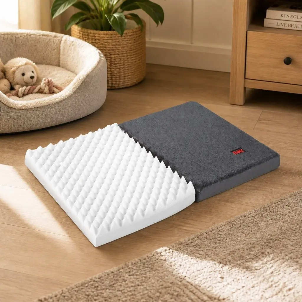 Foldable Medium Grey Dog Bed