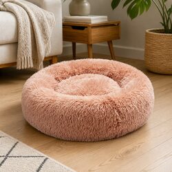 60cm x 25cm Pink Donut Pet Bed for Cats & Dogs