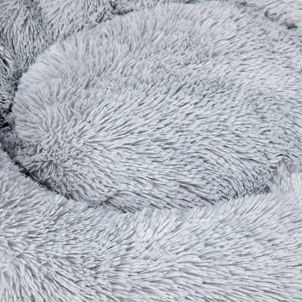 Donut Pet Bed Calming Dog Beds Plush Mattress Bedding Small S Size Comfortable