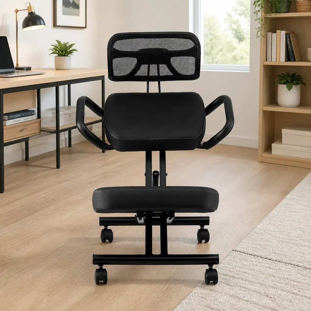 Kneeling Chair Office Home Ergonomic Posture Support Mesh Back Rest Adjustable Height