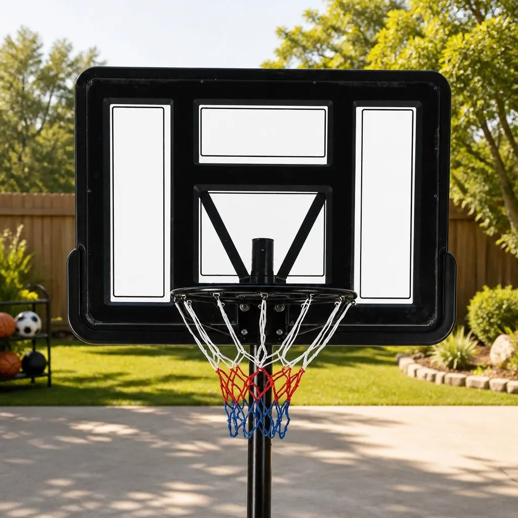 Portable Basketball Hoop with Adjustable Height