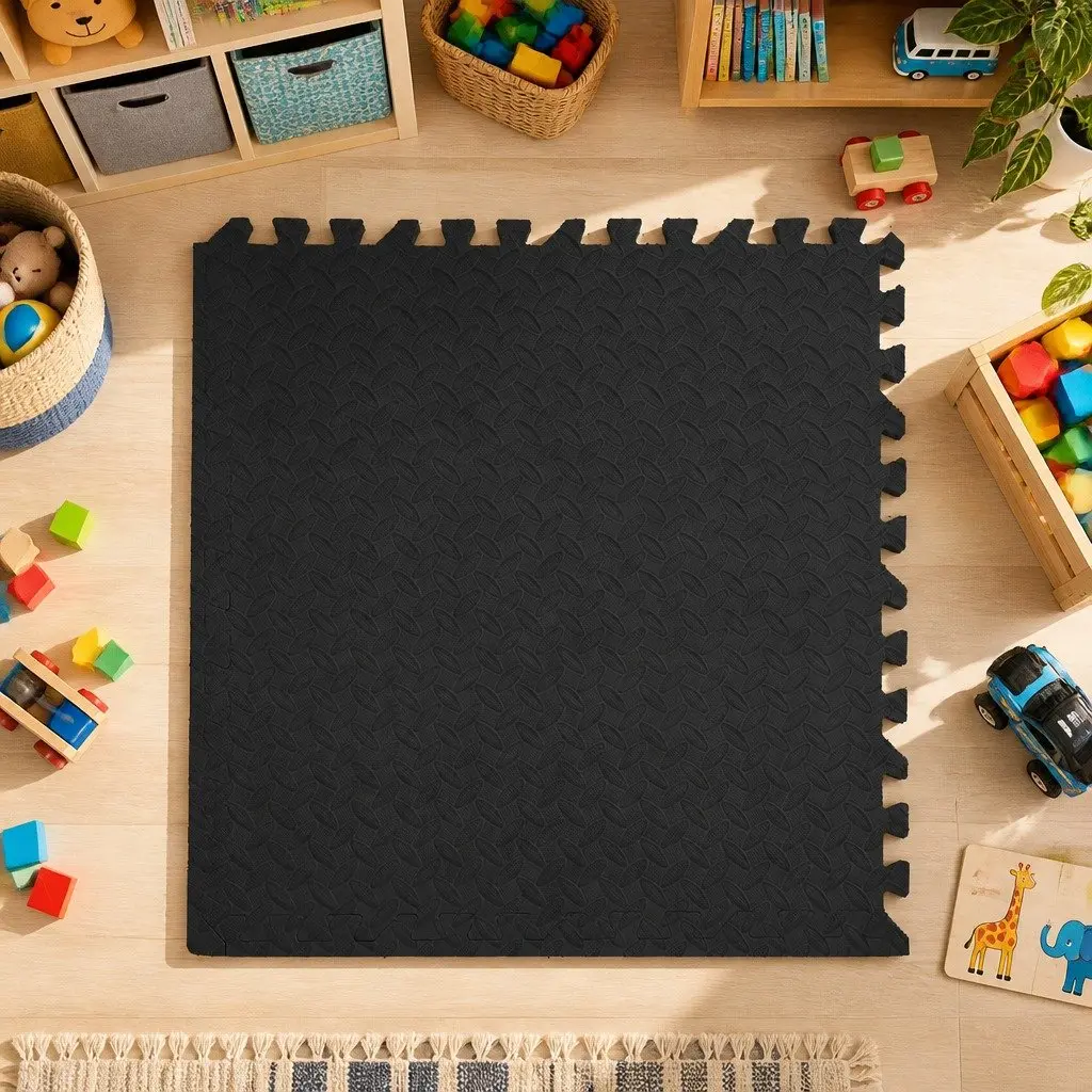 EVA Foam Play Mat Interlocking Soft Floor Tiles for Kids 60cm Square