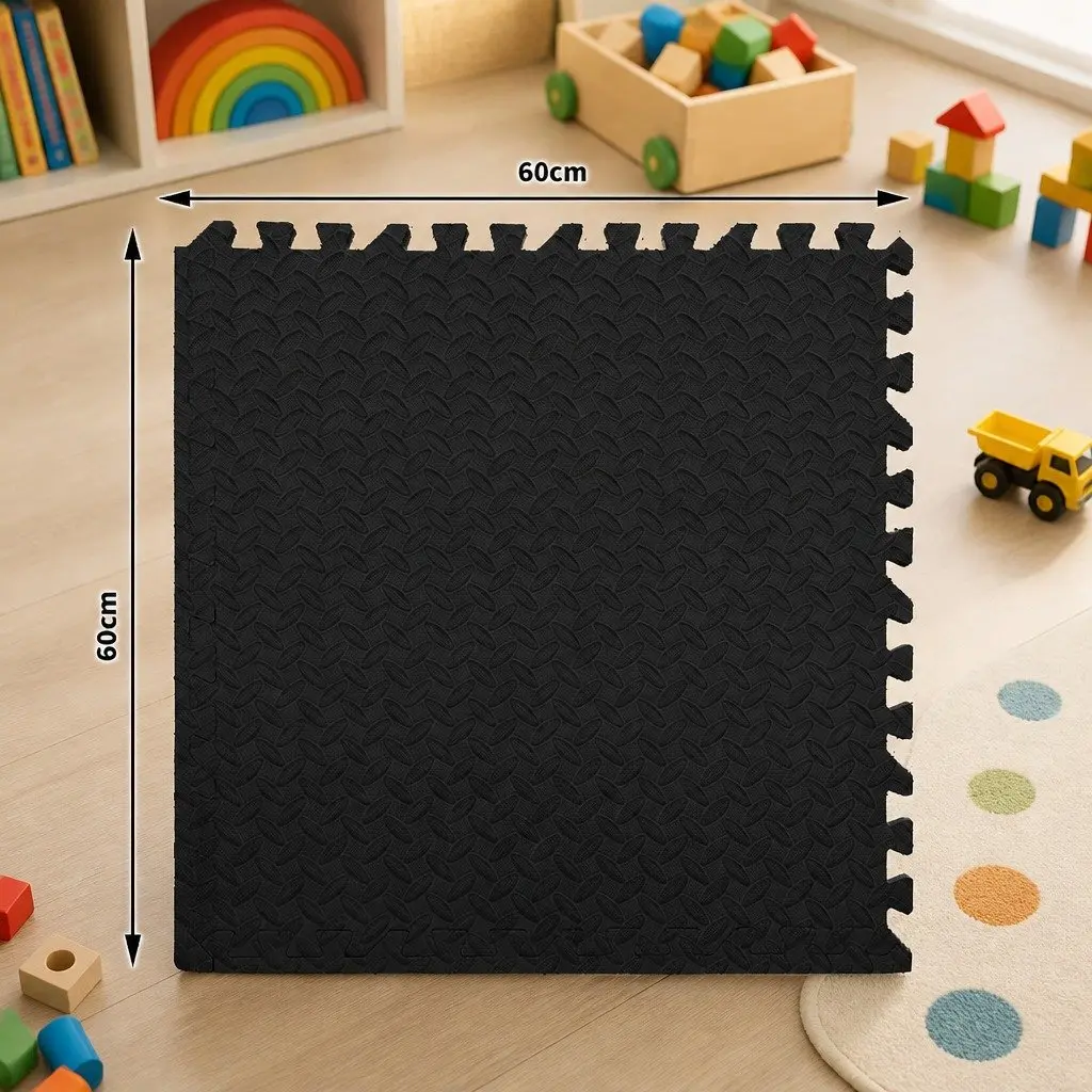 EVA Foam Play Mat Interlocking Soft Floor Tiles for Kids 60cm Square