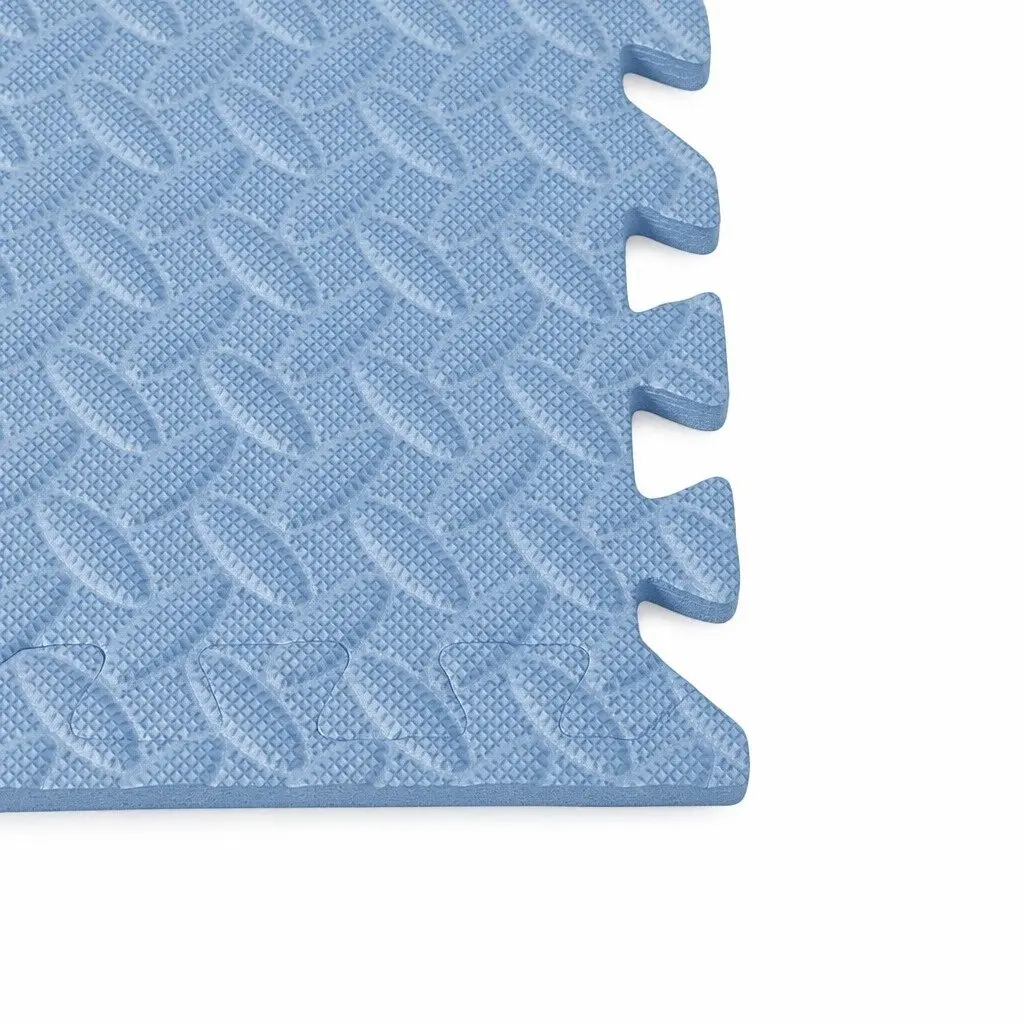 EVA Foam Play Mat for Kids Activity Blue 60cm x 60cm x 1.2cm 4 Piece