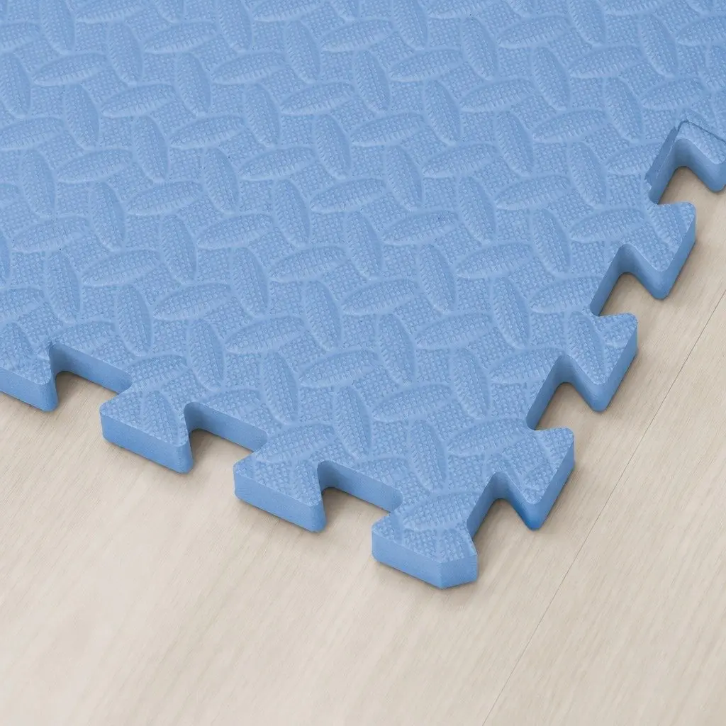 EVA Foam Play Mat for Kids Activity Blue 60cm x 60cm x 1.2cm 4 Piece