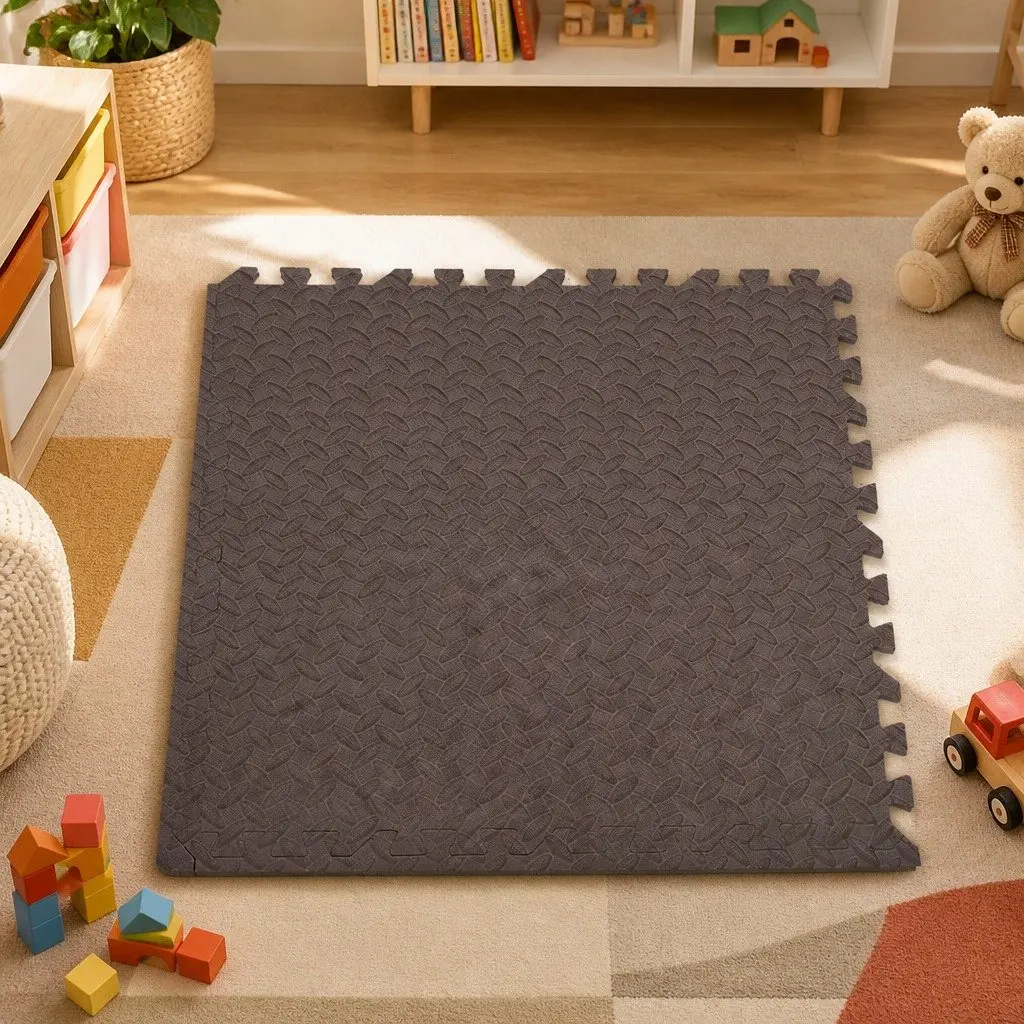Kids EVA Foam Play Mat Puzzle Interlocking Tiles for Tummy Time and Floor Activity 60cm x 60cm