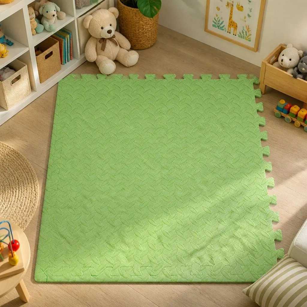 Kids EVA Foam Play Mat Floor Tiles Interlocking Soft Playroom Activity Mat 60cm x 60cm