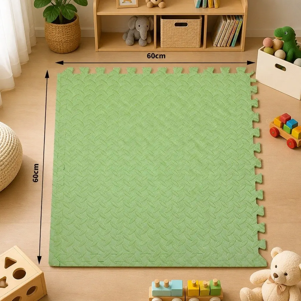 Kids EVA Foam Play Mat Floor Tiles Interlocking Soft Playroom Activity Mat 60cm x 60cm