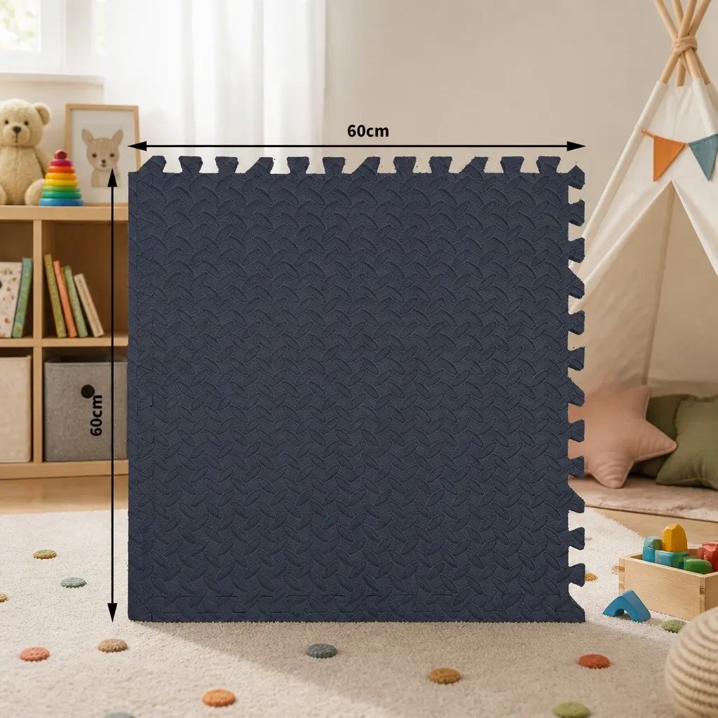EVA Foam Play Mat Tiles for Kids Interlocking Soft Padded Floor 60x60cm