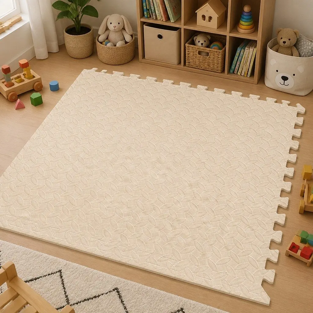 EVA Foam Play Mat Kids Soft Interlocking Floor Tiles Activity Mat Playroom
