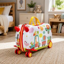 Kids Ride-On Suitcase: 47cm x 23.5cm x 31cm