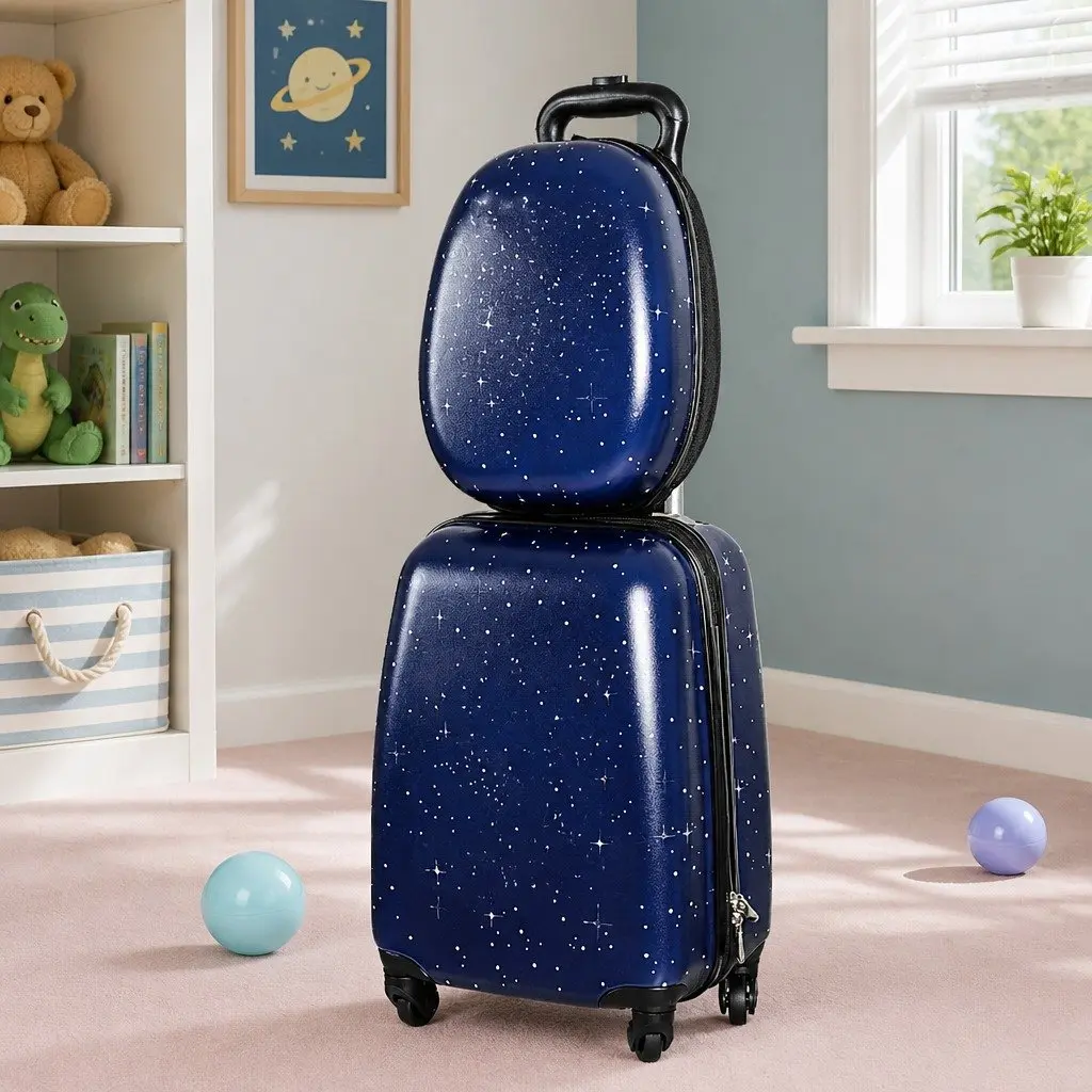 Kids Luggage Set 2PC Carry-On Suitcase Backpack Travel School Lightweight