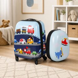 Kids 2-Piece Luggage Set with Exact Dimensions and Specs