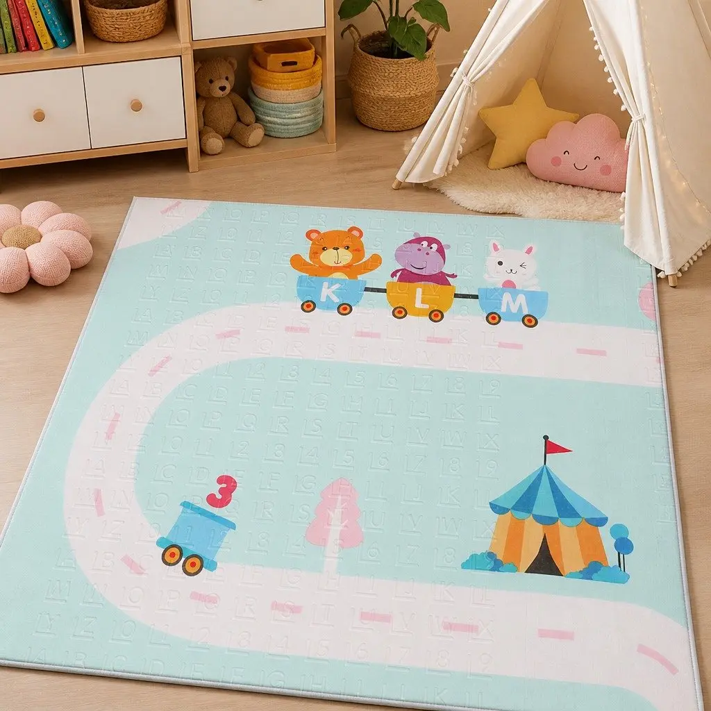 Kids Play Mat Baby Crawling Pad Foam Double-Sided Foldable Activity Mat