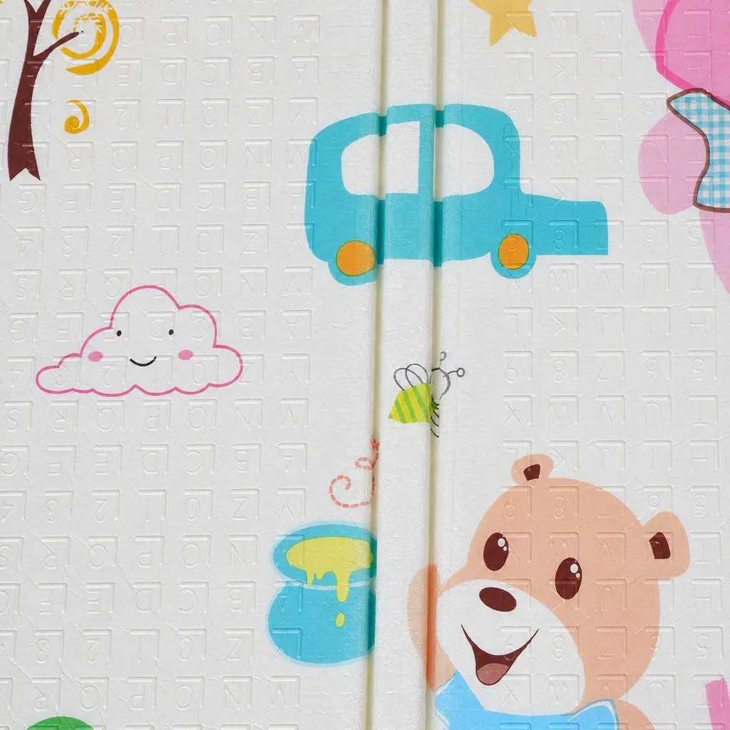 Kids Play Mat Baby Crawling Pad Foam Foldable Activity Tummy Time Playmat 180cm x 200cm