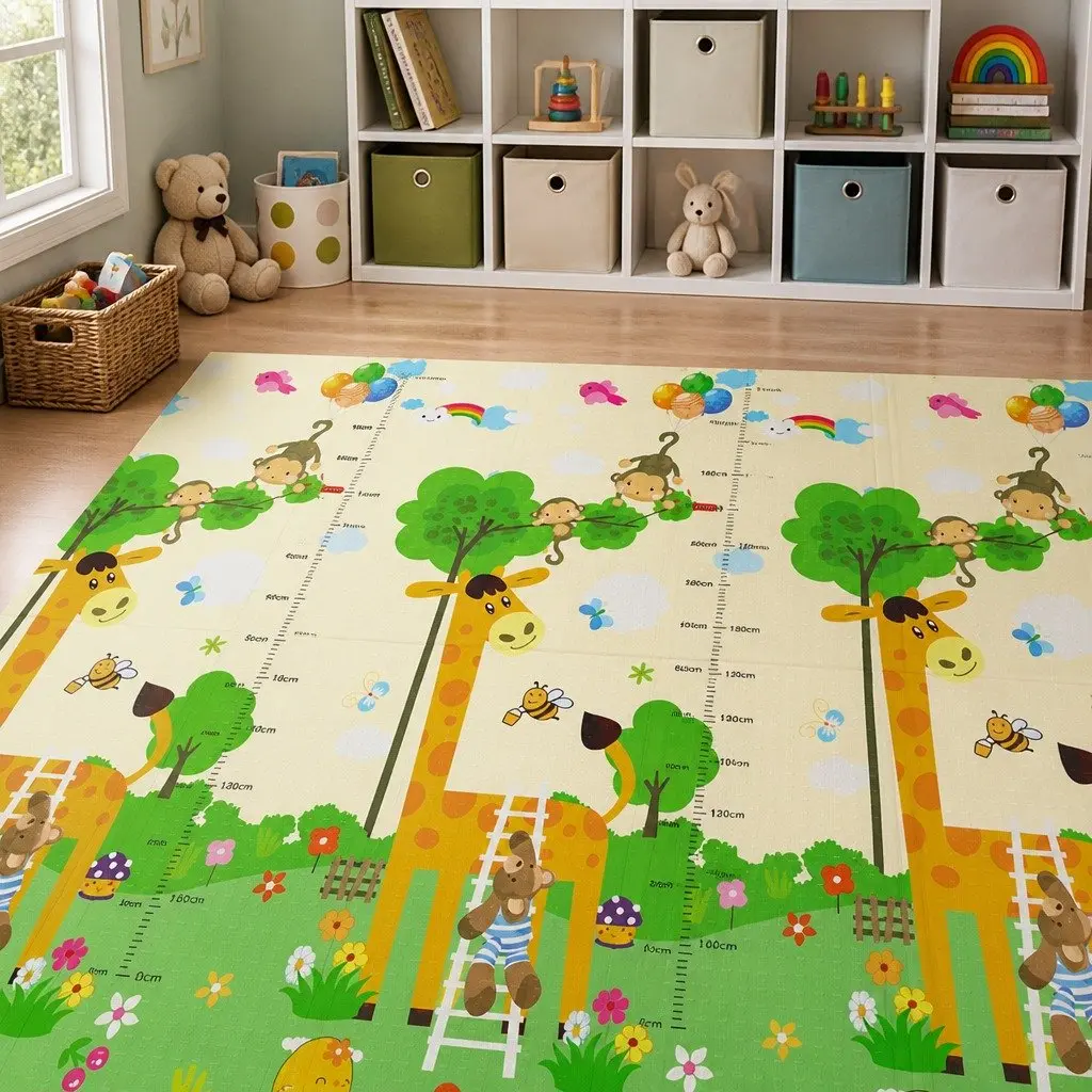 Kids Play Mat Baby Crawling Pad Foam Foldable Activity Tummy Time Playmat 180cm x 200cm
