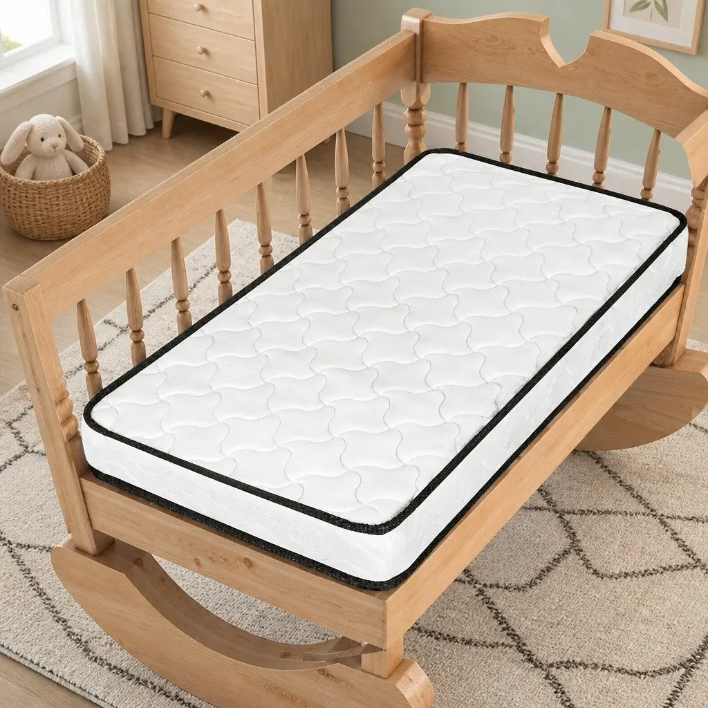 Baby Cot Mattress Firm Support Reversible Infant Sleep 70cm x 130cm