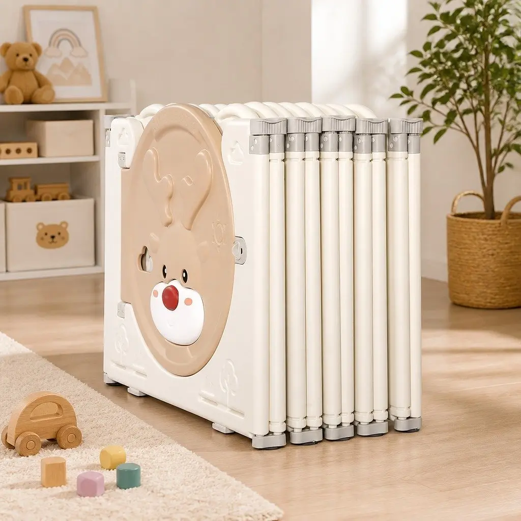 Kids Playpen Indoor Outdoor 18 Panel Foldable Toddler Play Pen