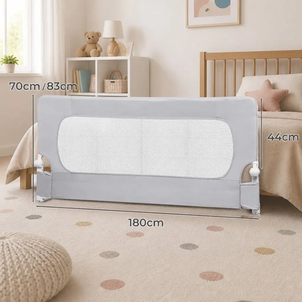 Medium Folding Breathable Mesh Bed Safety Rail for Kids