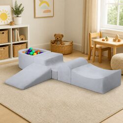 Foam Play Set Ball Pit Kids Climb Soft Indoor Playground Activity Blocks