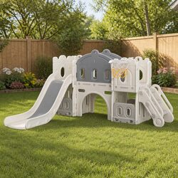 6 In 1 Kids Slide Set: Dimensions, Materials, and Contents