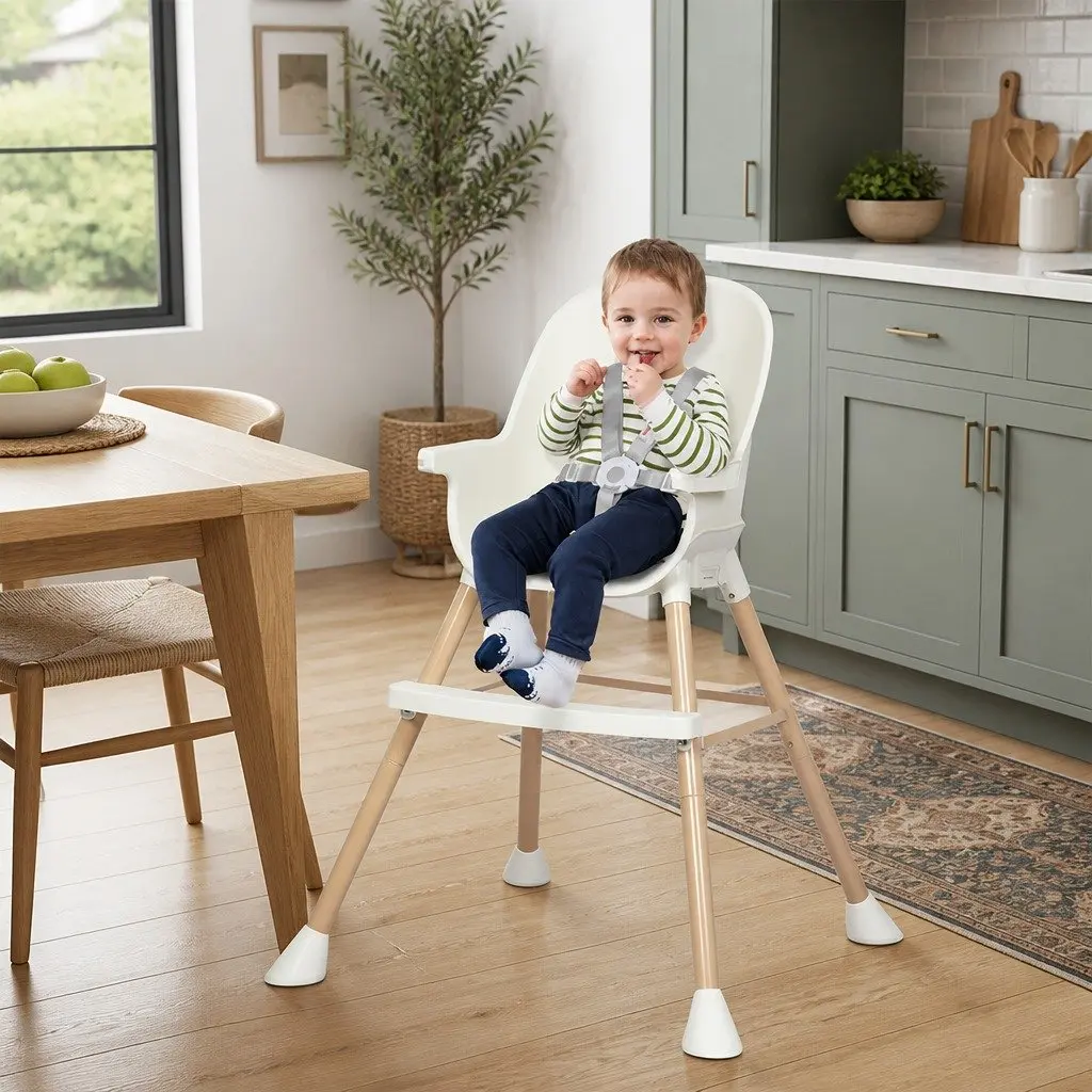 6-in-1 Baby High Chair for Mealtime Pink
