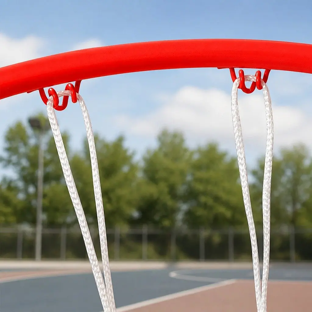Basketball Ring Hoop Goal Net 45cm Rim Steel Weatherproof Nylon Court Game