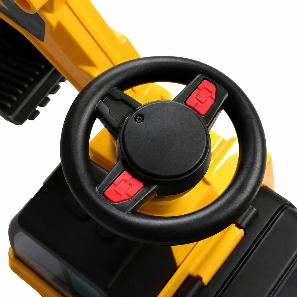 Kids Ride On Excavator Toy Digger for Outdoor Indoor Play 12-36 Months