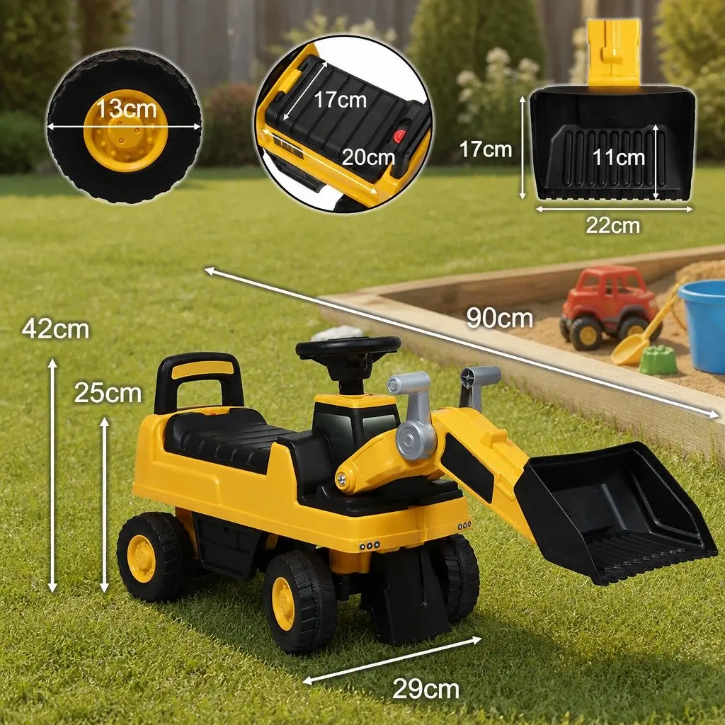 Kids Ride-On Excavator Toy