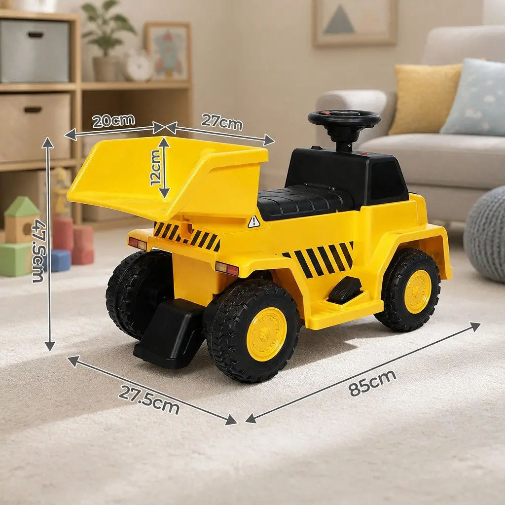 Kids Ride On Dump Truck Excavator Scoop Bucket Toy Vehicle Sand Play Indoor