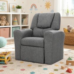 Specifications of Kids Recliner Chair: Grey Linen