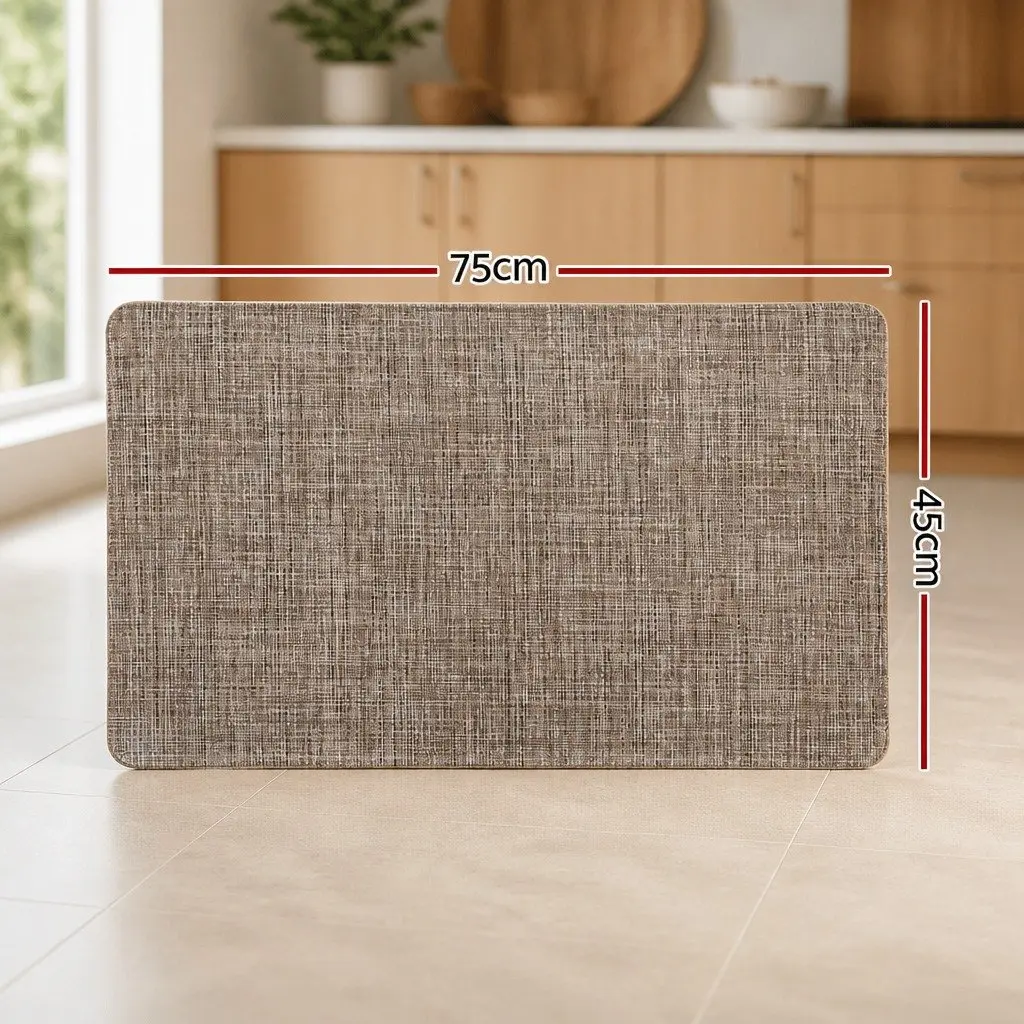 Kitchen Mat for Kitchen 45x75cm Non-slip Textilene Cushioned Comfort Anti-fatigue