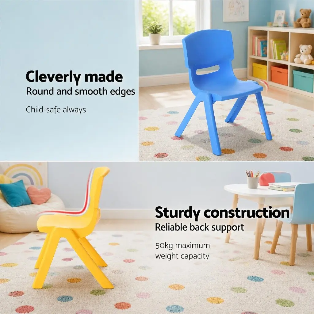 Kids Table and Chairs Set 5 Piece Study Desk Playset Children Furniture
