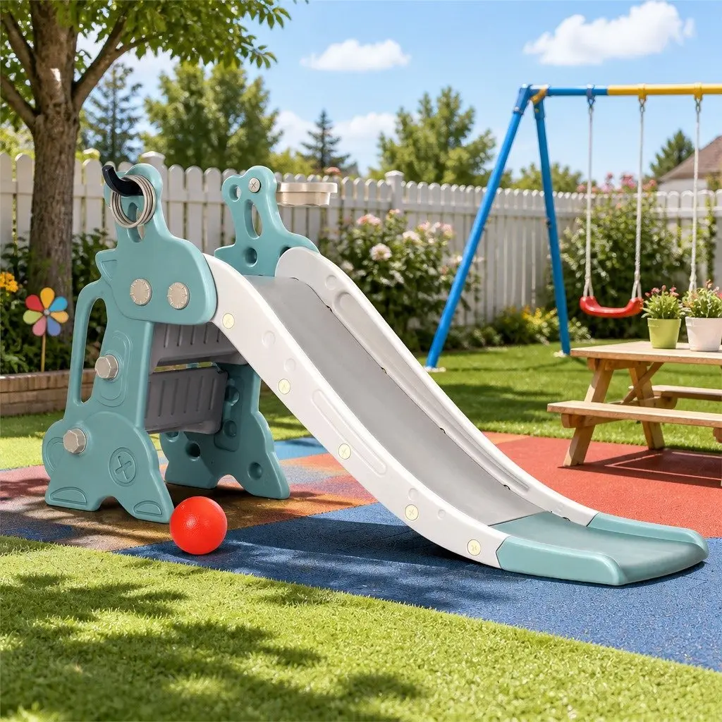 Kids Slide Set Outdoor Play Equipment 140cm