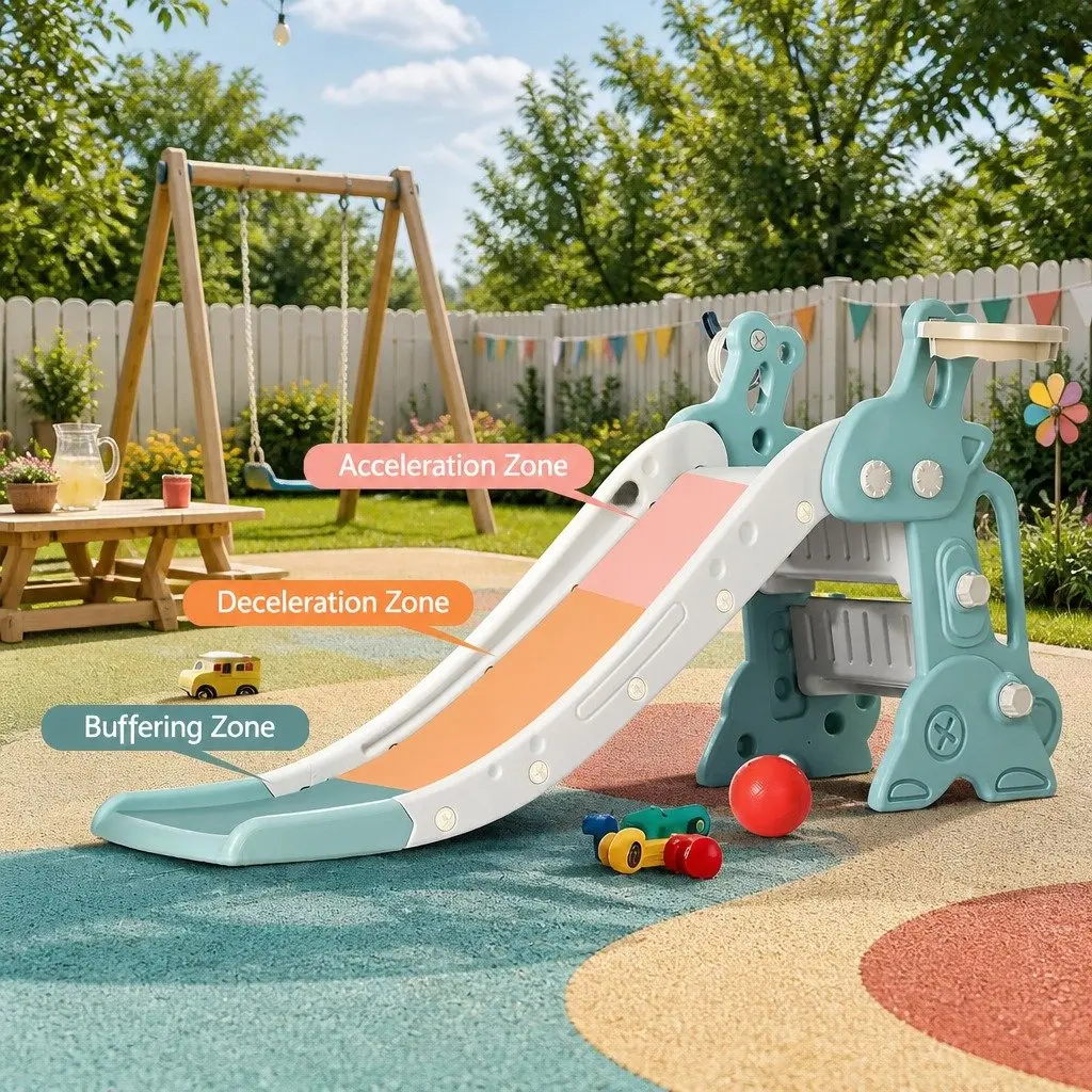 Kids Slide Set Outdoor Play Equipment 140cm