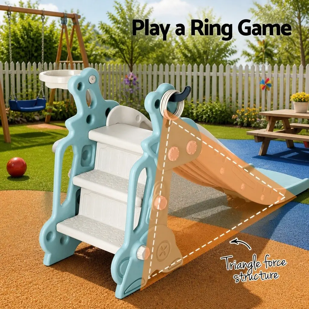 Kids Slide Set Outdoor Play Equipment 140cm