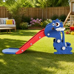 Kids Slide Set with Basketball Hoop: 90cm Slide Length