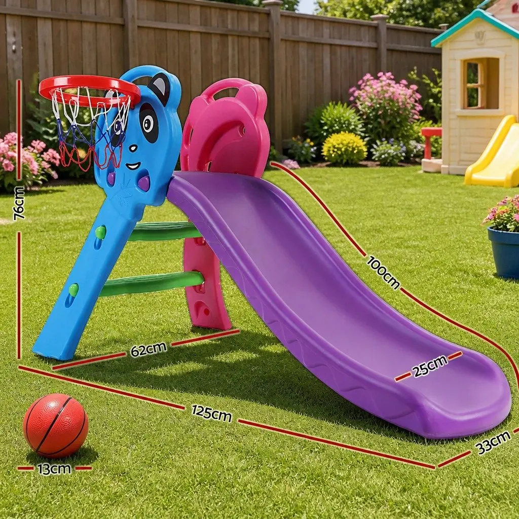 Kids Slide Set Indoor Outdoor Play Equipment 100cm