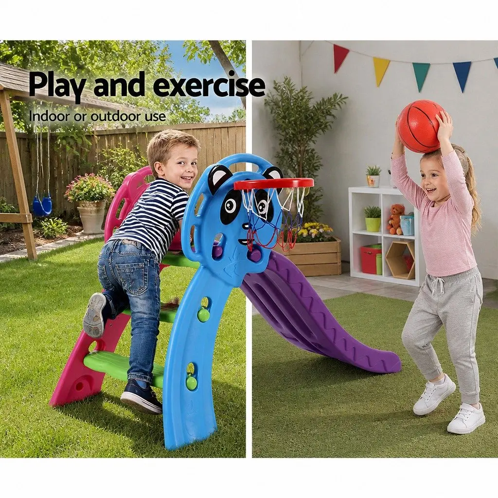 Kids Slide Set Indoor Outdoor Play Equipment 100cm