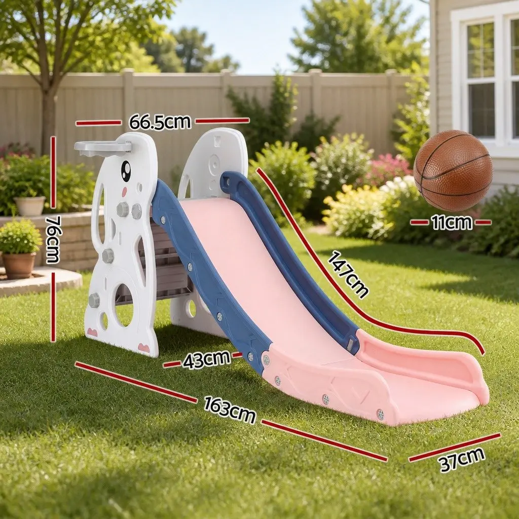 Kids Slide Set Activity Playground Toy 147cm