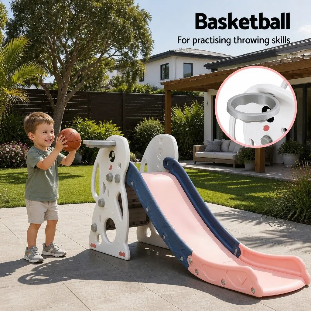 Kids Slide Set Activity Playground Toy 147cm