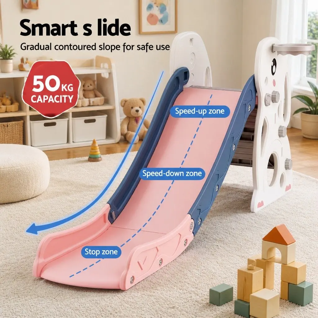 Kids Slide Set Activity Playground Toy 147cm