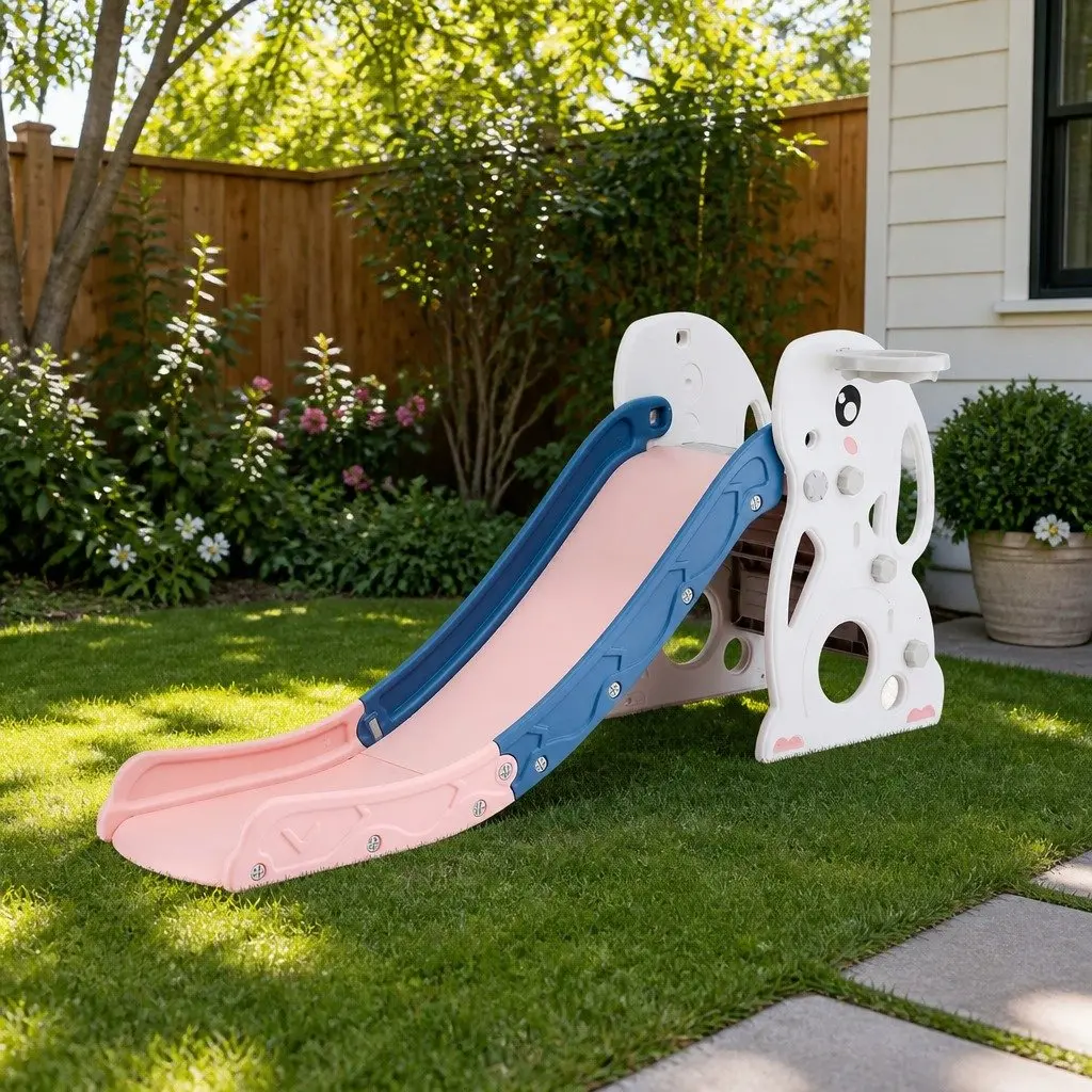 Kids Slide Set Activity Playground Toy 147cm