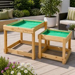 Specifications of Kids Wooden 2-in-1 Sand and Water Table Set