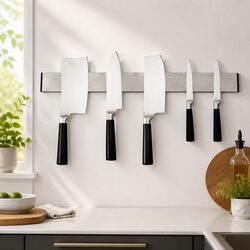 304 Stainless Steel Magnetic Knife Holder - 50cm Size