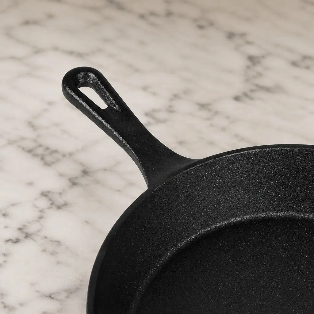 Cast Iron Frying Pan Set 3 Piece Non-Stick Cookware All Stovetops Kitchen