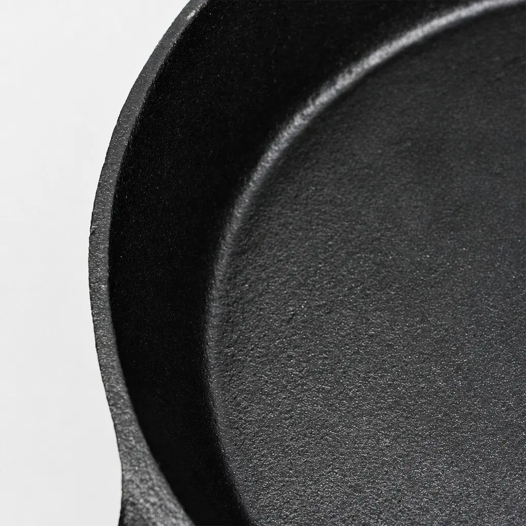 Cast Iron Frying Pan Non Stick Skillet All Cooktops Induction Camping Cooking