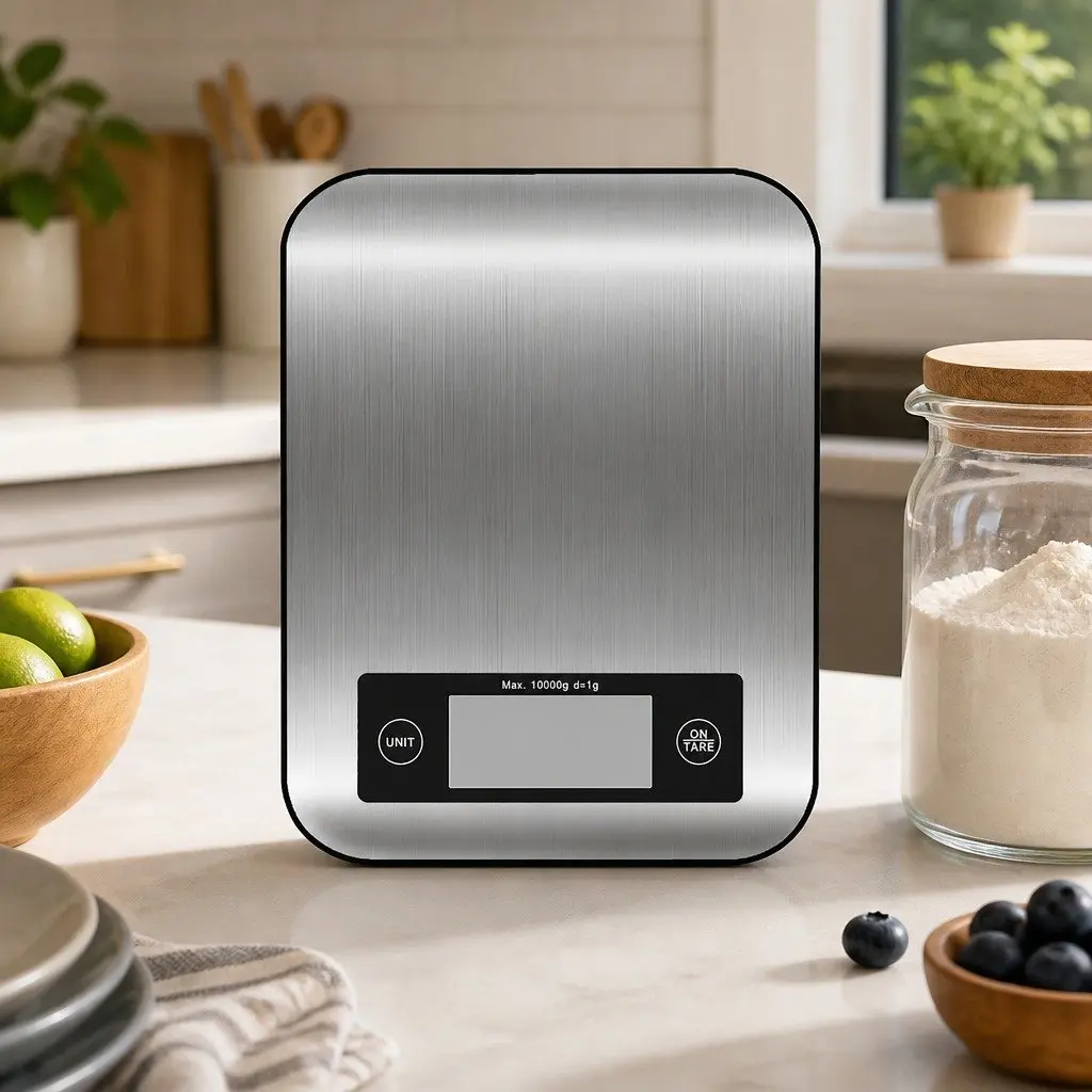 10kg Digital Food Scale with Stainless Steel Platform