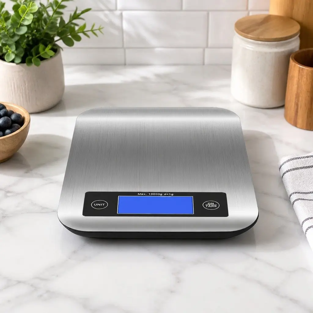 10kg Digital Food Scale with Stainless Steel Platform